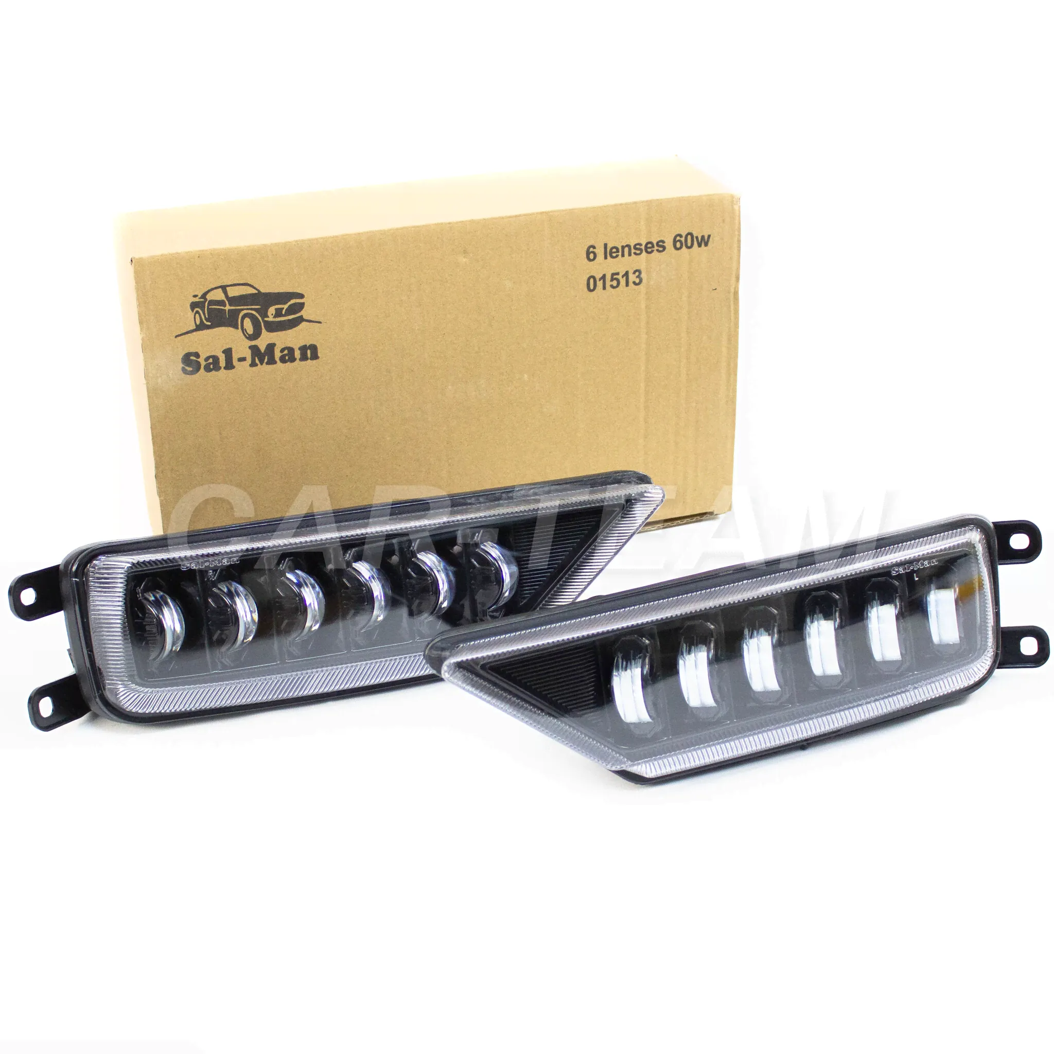 Противотуманные фары (ПТФ) линзованные "Sal-Man" на Volkswagen Tiguan (арт. 01513) (LED 60W)-4