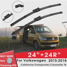 Автомобильный Стеклоочиститель Переднего Стекла Резина Для Volkswagen California/Transporter/Caravelle T6 2015-2018 24 "+ 24"R Автомобильные Аксессуары