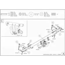 Полностью ОЦИНКОВАННЫЙ фаркоп GALIA на Volkswagen Caddy 2004-2020, включая Maxi, включая 4WD.