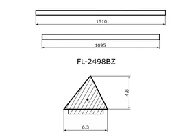 FL-2498BZ Молдинг лобового стекла VOLKSWAGEN POLO IV 345D 01-09