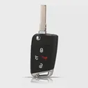 jingyuqin Чехол Для Дистанционного ключа Автомобиля VW Volkswagen Golf GTI Tiguan Teramont Tharu Tayron 4 кнопки С Лезвием HU66 Чехол для ключей