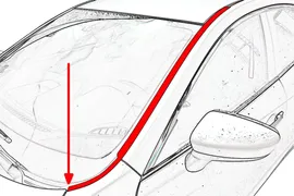 Водосток лобового стекла для Volkswagen Jetta (2005-2011)