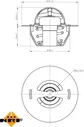 Термостат NRF для Volkswagen Polo V 2009-2024. Артикул 725129