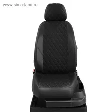 Авточехлы Volkswagen Caddy фургон 2004-2015 Автолидер Красный Экокожа VW28-1200-EC06