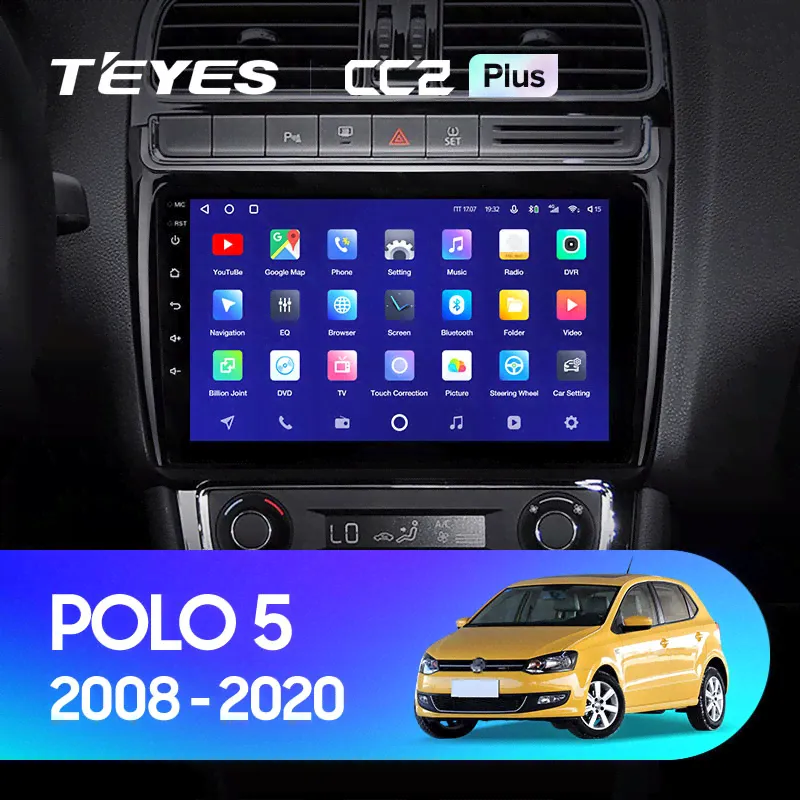 Штатная магнитола Teyes CC2 PLUS Volkswagen Polo (2008-2020)