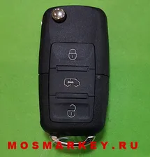 Volkswagen Multivan - оригинальный выкидной ключ HU66, 4 кнопки