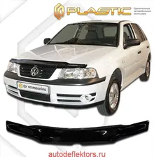 Дефлектор капота Classic черный Volkswagen Pointer 1999-2006
