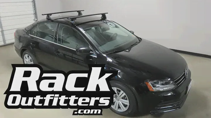 2017 Volkswagen Jetta with Yakima BaseLine JetStream Roof Rack Crossbars