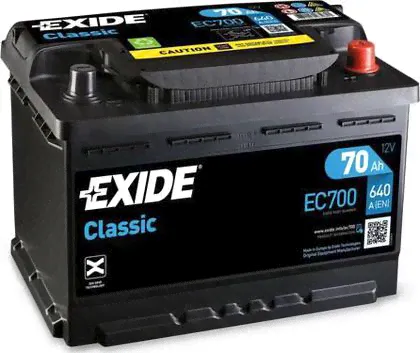 Аккумулятор Exide Classic * для Volkswagen Bora 1998-2005. Артикул EC700-0
