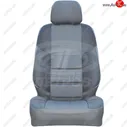Чехлы сидений (экокожа-жаккард, 1+2) Петров А10 Volkswagen Caravelle T4 - Transporter T4 (Серый)