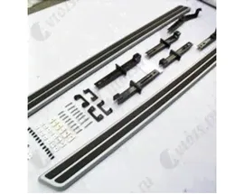 Пороги для Volkswagen Touareg 2 2010-2014 Plastic Surface