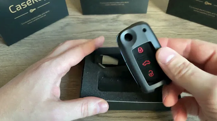 Металический чехол для ключа Volkswagen, Skoda, Seat, ключ №1, casekey