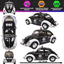 Машинка метал. Kinsmart 1967 Volkswagen Classical Beetle (Police) 1/36 13см KT5057DP (черный)