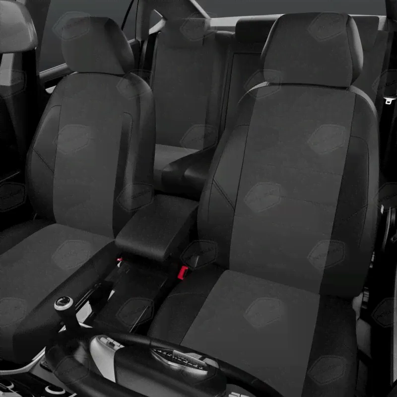 Чехлы на сиденья Volkswagen Touran с 2015 Жаккард Черный VW28-0705-KK2 Автолидер-4