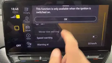 Volkswagen ID4 контроль давления в шинах.