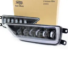 Противотуманные фары (ПТФ) линзованные "Sal-Man" на Volkswagen Tiguan (арт. 01513) (LED 60W)