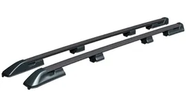 Рейлинги APS (Volkswagen T5/T6 (длинная база) Minivan 2003-->) Цвет: (Черный матовый) | 1214-БП-02