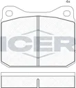 Тормозные колодки Icer передние для Volkswagen LT I 1975-1991. Артикул 180327