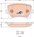 Тормозные колодки TRW COTEC задние для Volkswagen Tiguan I 2007-2018. Артикул GDB1763