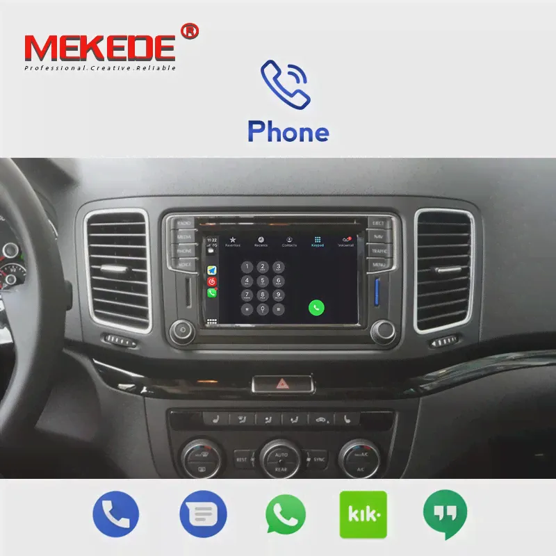 🛍 Беспроводная приставка Apple Carplay, Android Auto для Volkswagen Passat B7, B8, Fabia, Golf, Polo, MIB, мультимедийная интерфейсная приставка Android-1