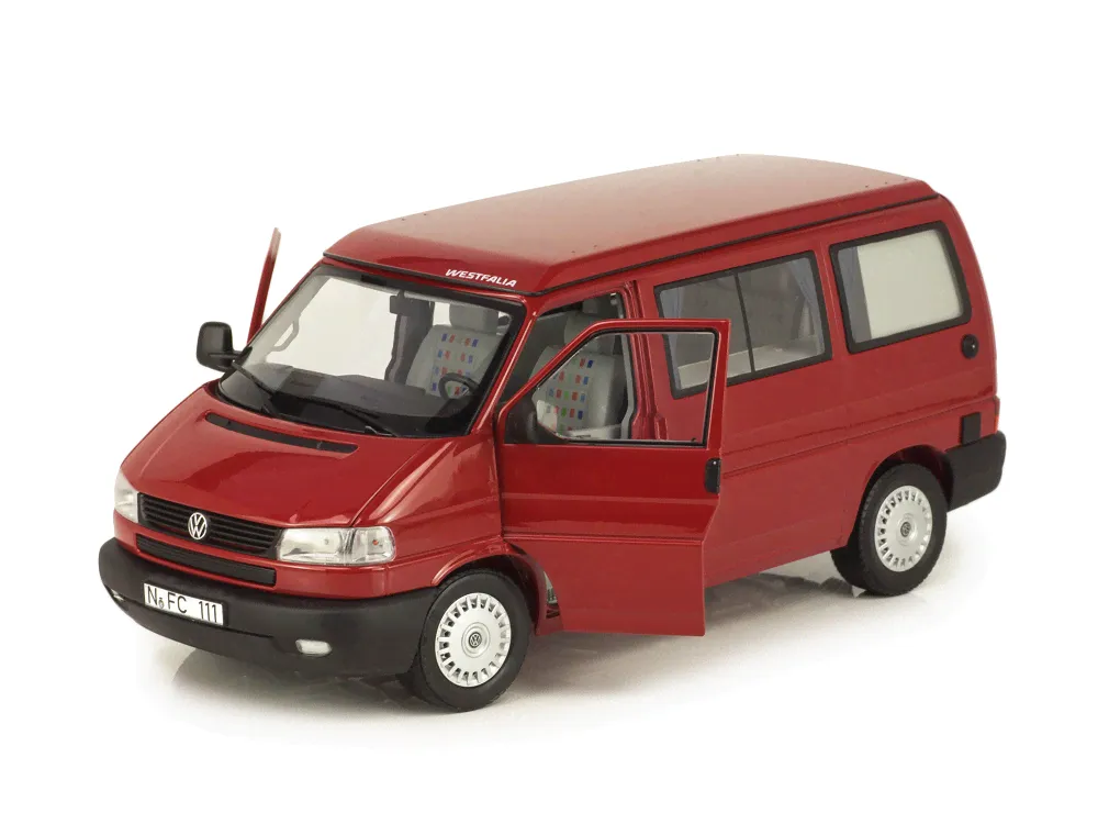 Масштабная модель Volkswagen Multivan T4b Westfalia кэмпер с подъемной крышей красный лучшая цена!-2