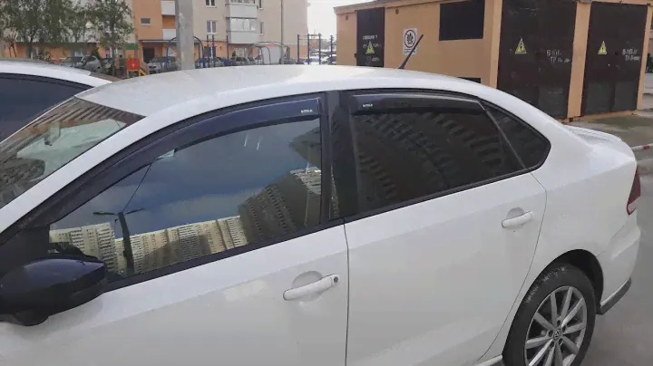 Дефлекторы окон Volkswagen Polo седан с 2010 по 2019