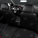 Чехлы для сидений жаккард Volkswagen Polo с 2010-2019 седан красный VW28-0102-KK6