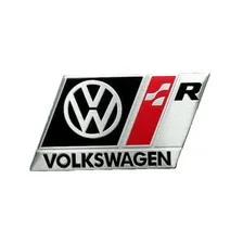 Алюминиевая эмблема Volkswagen черная
