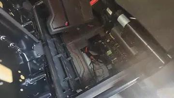 Volkswagen Crafter Hidden fuse box under seat