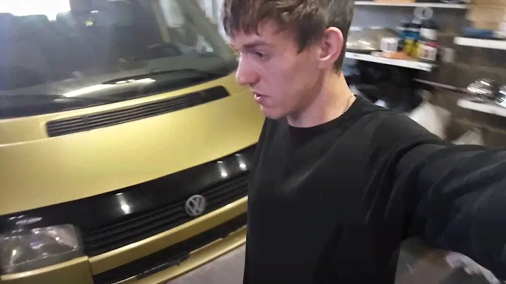 Volkswagen T4 Часть 1, Установка линз с глазами SMD 3528 , шлифовка стекла
