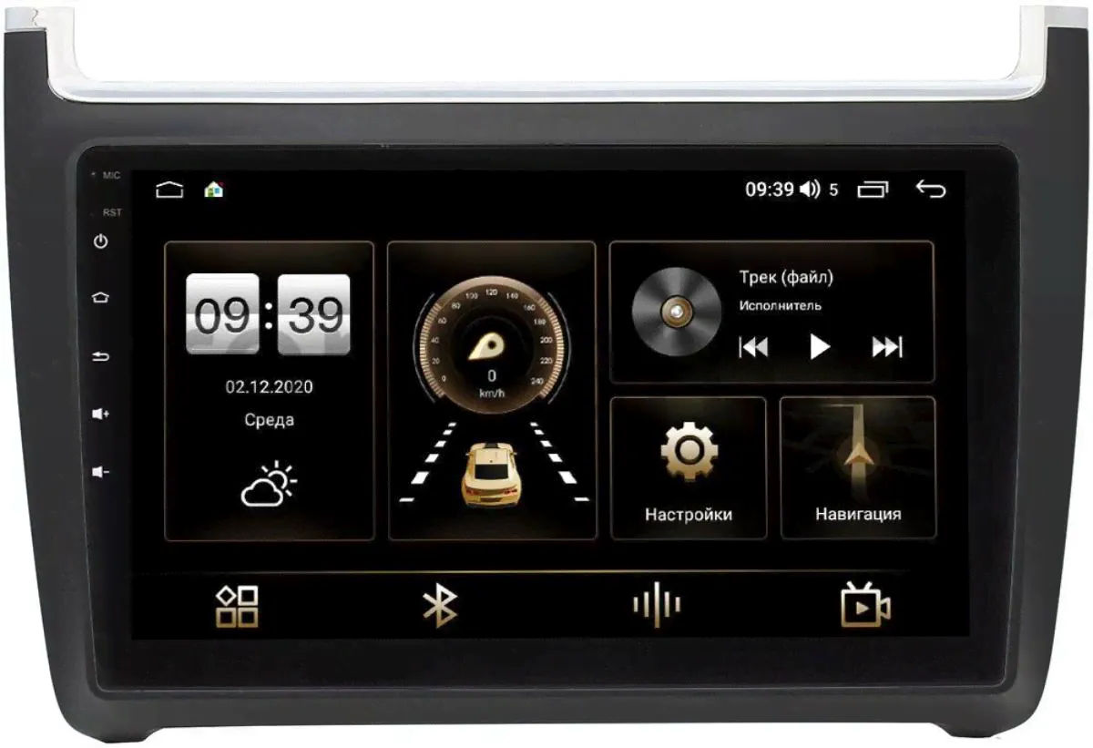 Штатная магнитола Volkswagen Polo 5 2009-2020 LeTrun 3792-9091 на Android 10 (4/64, DSP, QLed) С оптическим выходом