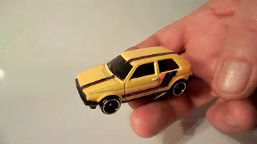 Hot Wheels Cars Collection. (Volkswagen Golf MK2).