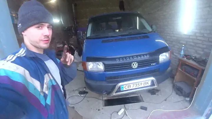 Замена втулок стабилизатор VW T4 Transporter 4(без откручивание торсионов