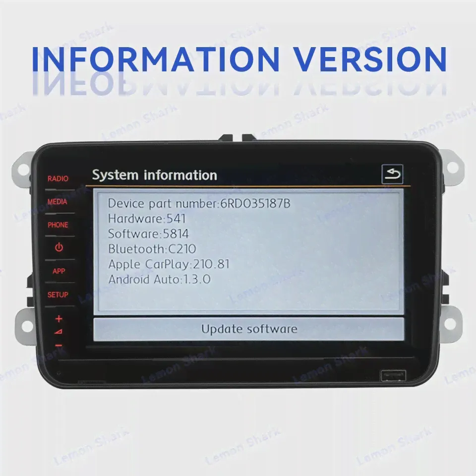 RCD880 Pro 2.0 Carplay Автомобильное радио 8 - дюймовый полносенсорный Android Автомобильный многофункциональный плеер для Volkswagen Golf 5 6 Passat B5 B6 B7 Jetta 5 6 CC (art.: 3920c357733d9)-2