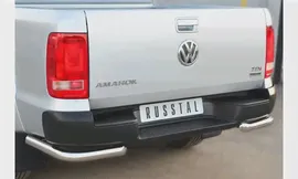 Защита заднего бампера уголки d63 VOLKSWAGEN AMAROK 2009-2015, RUSSTAL