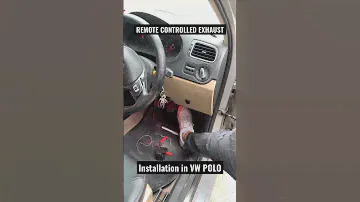 REMOTE CONTROLLED EXHAUST installation in VW POLO
