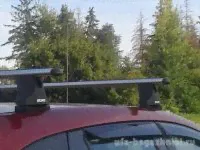Багажник на крышу Volkswagen Amarok, Атлант, аэродинамические дуги