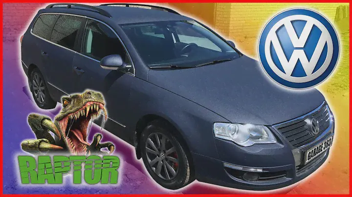 Как КРУТО выглядит VolksWagen PASSAT B6 УНИВЕРСАЛ после покраски RAPTOR в темно-синий цвет