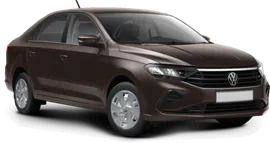 Volkswagen Polo в цвете Красный