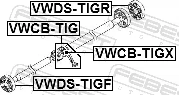 Шкив коленвала Febest для Volkswagen Transporter T5 2006-2008. Артикул VWDS-TIG