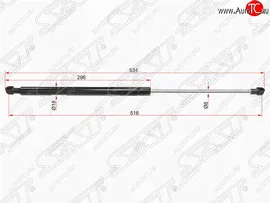 Газовый упор крышки багажника SAT Volkswagen Passat B3 (1988-1993)