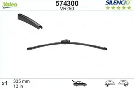 Щетка стеклоочистителя (дворник) Valeo задняя для Volkswagen Tiguan II 2016-2024. Артикул 574300