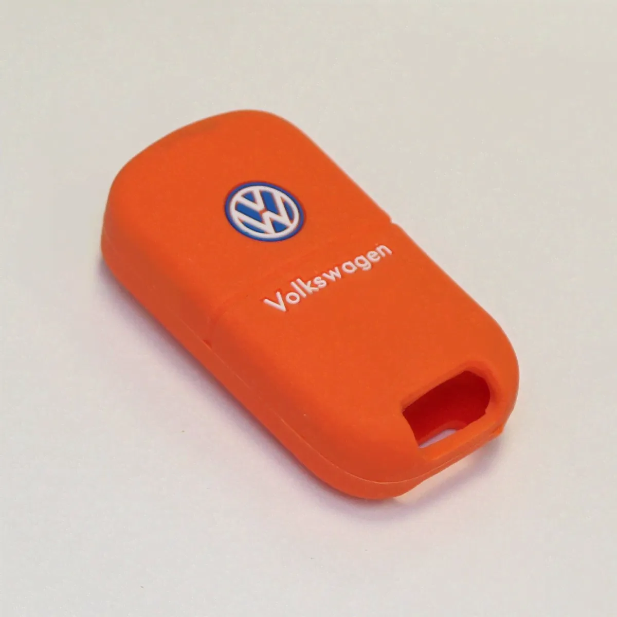 Силиконовый чехол для выкидного ключа зажигания Volkswagen (тип 1) оранжевый