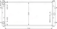 Радиатор охлаждения двигателя Miles для Volkswagen Transporter T4 1990-2003. Артикул ACRB153