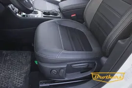 Чехлы на Volkswagen Passat B7, серии "Premium" - серая строчка