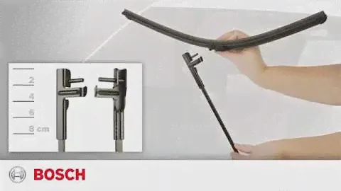 установка дворников с креплением "Side pin" ("Боковой штырь").