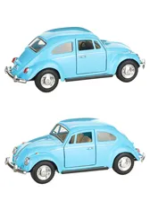 Металлическая машинка Kinsmart 1:32 «1967 Volkswagen Classical Beetle» инерционная, голубая KT5375D-1