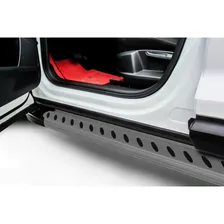 Пороги алюминиевые Elite Grafit для Volkswagen Amarok 2016-2024