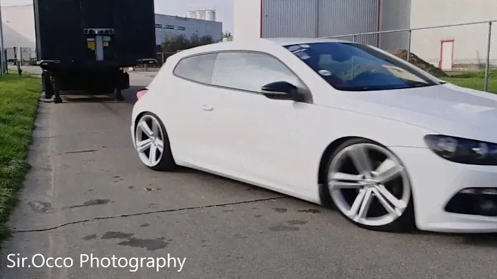 2011 Volkswagen Scirocco mk III R-Line with OEM Tiguan Mallory rims