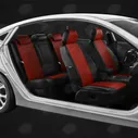 Чехлы на сиденья Volkswagen Touran с 2015 Жаккард Черный VW28-0705-KK2 Автолидер